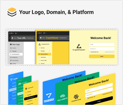Your logo, Domain, & Platform