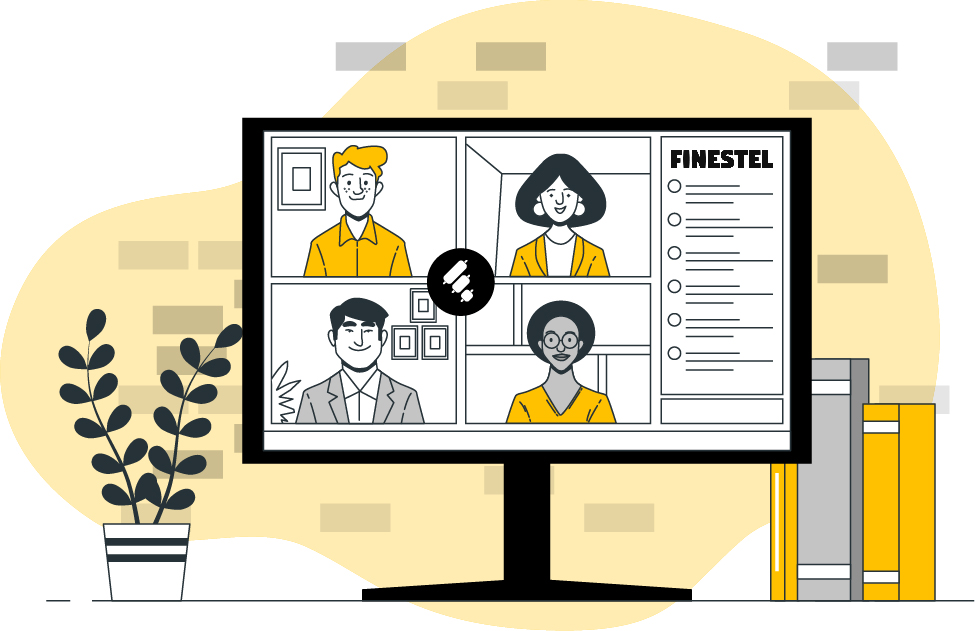 Book a short online meeting with one of the Finestel Pro co-founders.