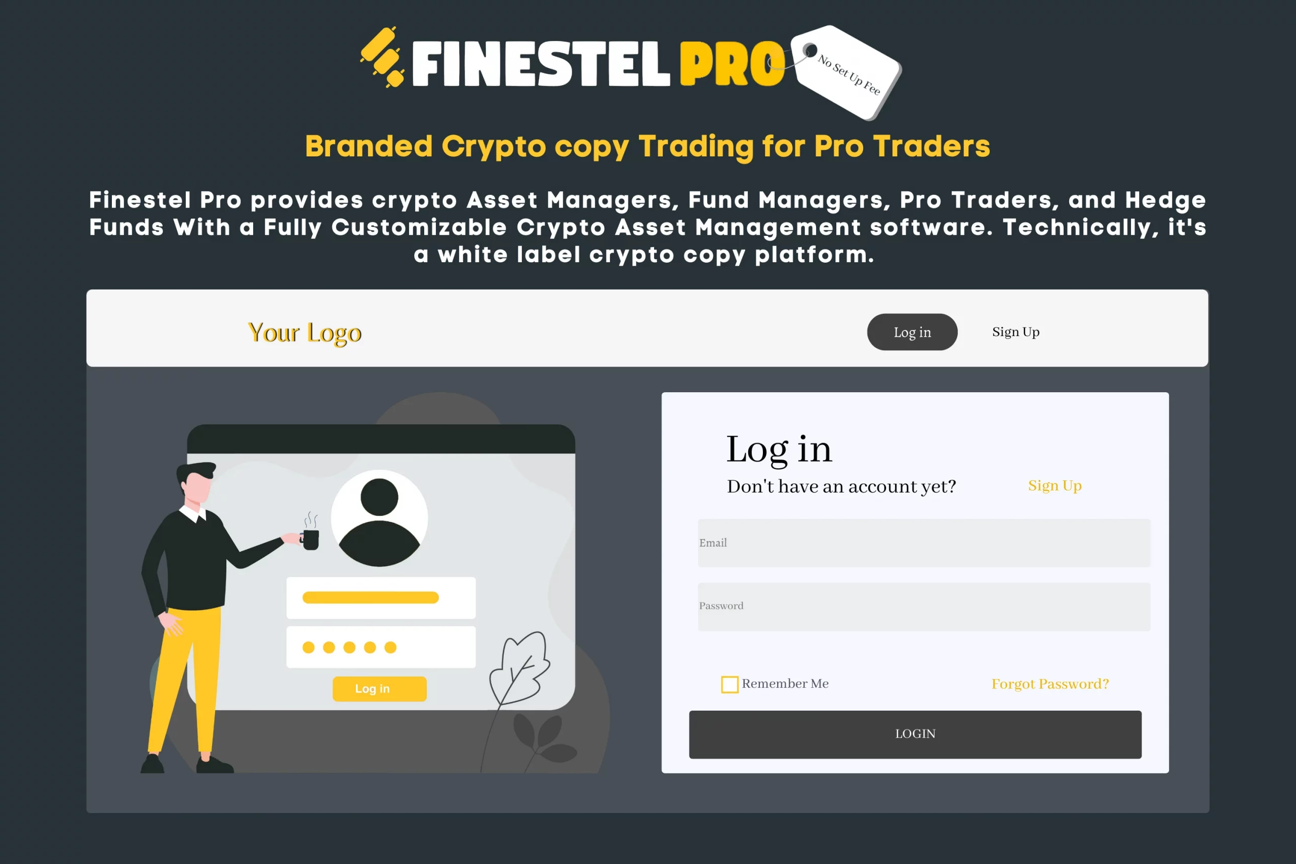 Finestel Pro demo page reading "Your
