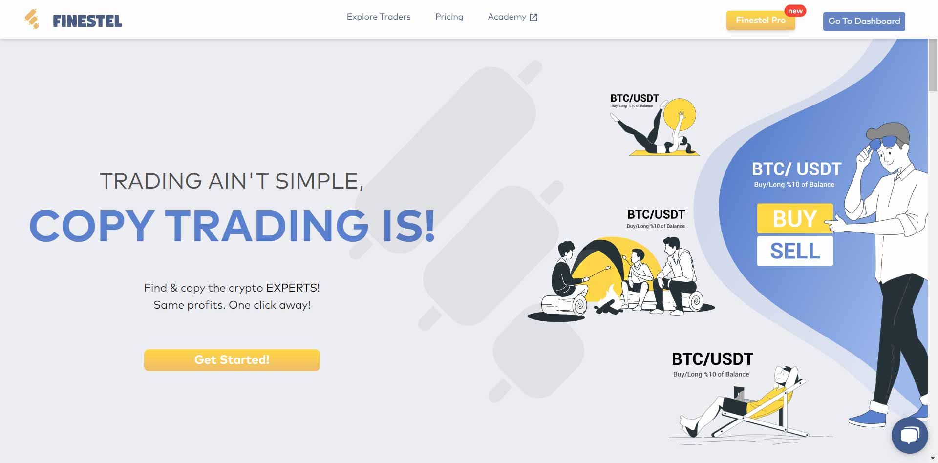 Finestel, Binance copy trading platforms 