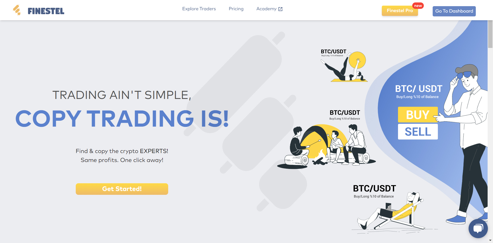 copy trading platforms that support the futures market, Finestel