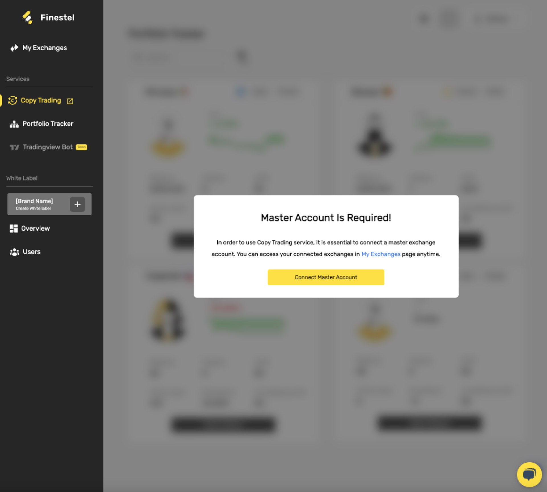 Binance API in Finestel