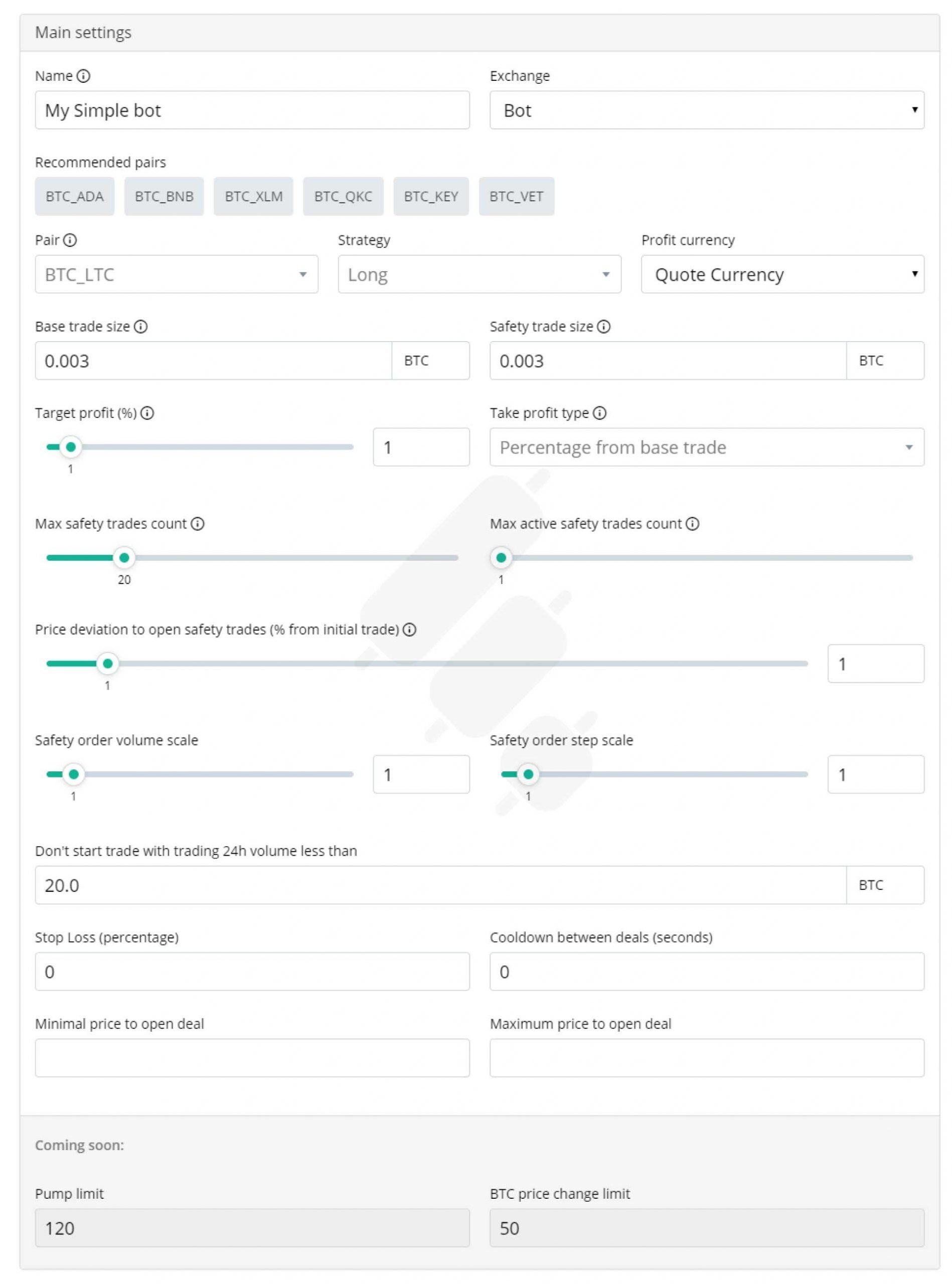 Creating bot on 3commas