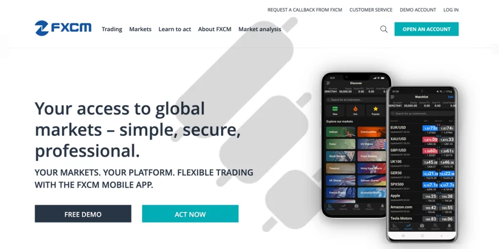 FXCM home page sep 2026