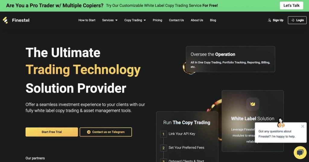 Finestel Copy Trading Platform