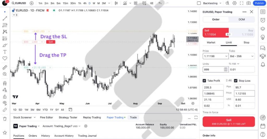 How to Trade on TradingView Chart Directly?