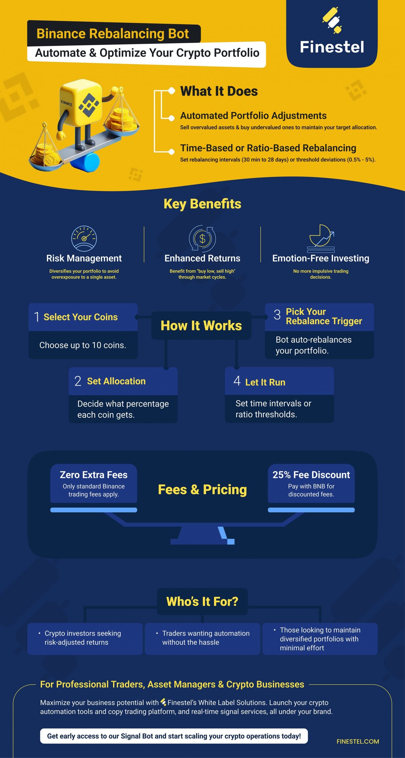 Binance Rebalancing Bot Guide in an Infographic