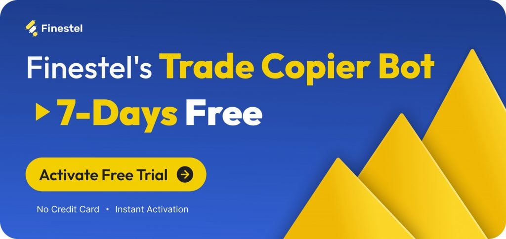 Finestel's copy trading free trial banner