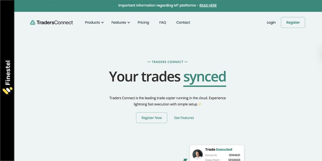 Traders Connect Forex Trade Copier