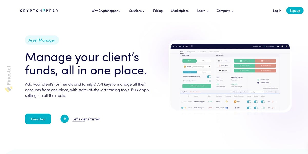 CryptoHopper asset management