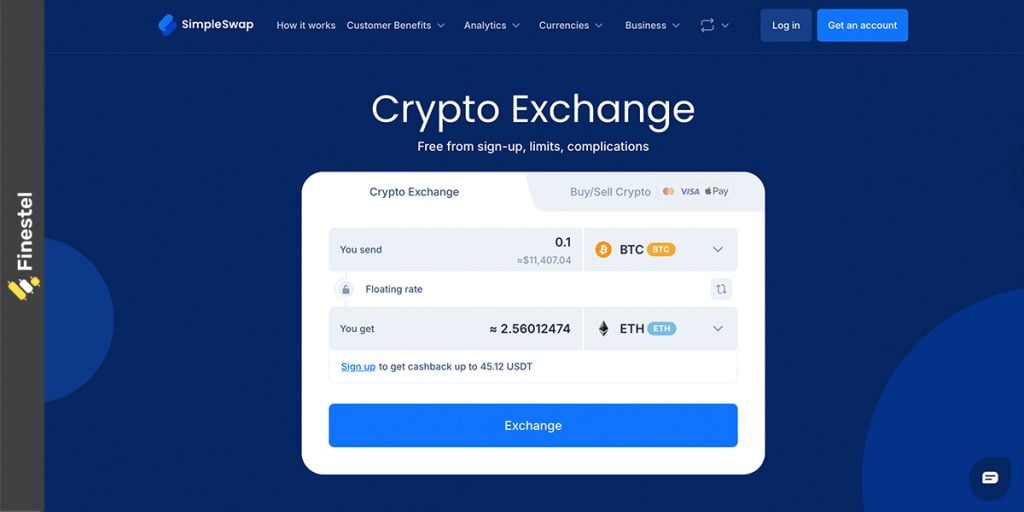 SimpleSwap: No KYC crypto exchange