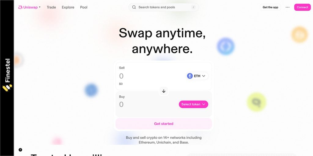 Uniswap: One of the top 20 no KYC crypto exchanges in 2025