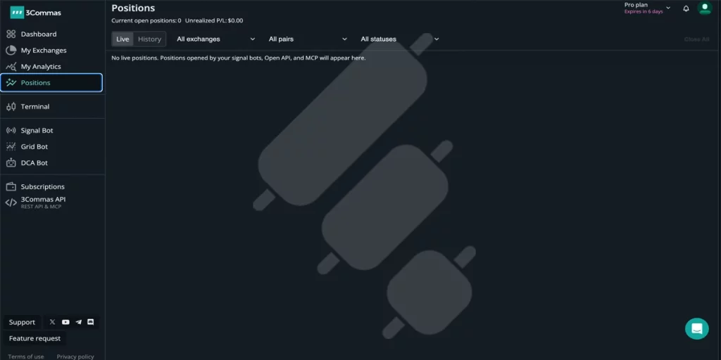 3commas positions tab