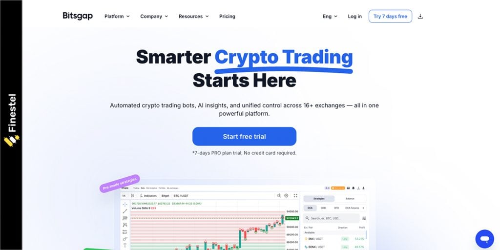 Bitsgap: One of the best crypto protfolio rebalancing tools in 2025?