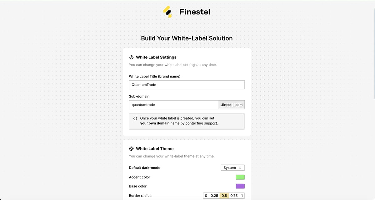 Section 1: White Label Settings; Your Brand Foundation