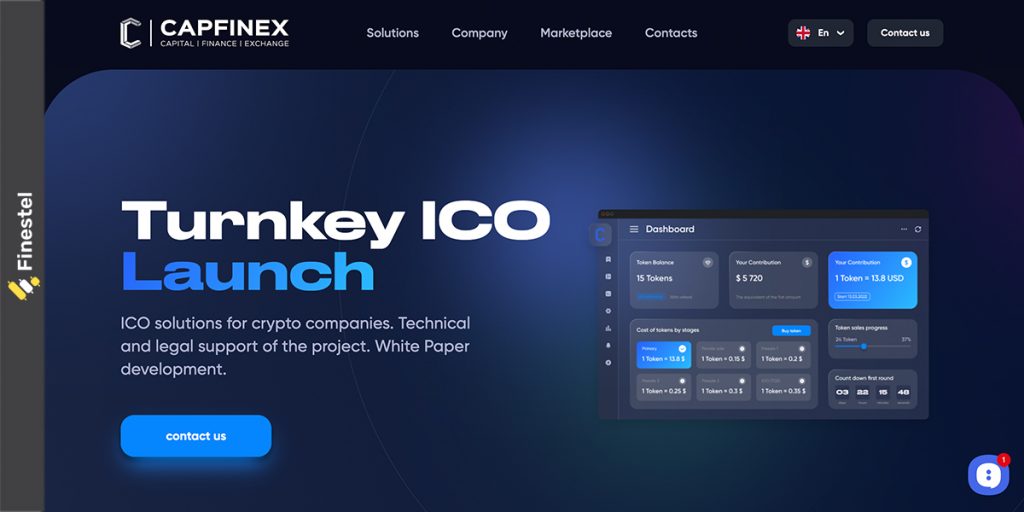 Capfinex Review: ICO and NFT Platform Solution