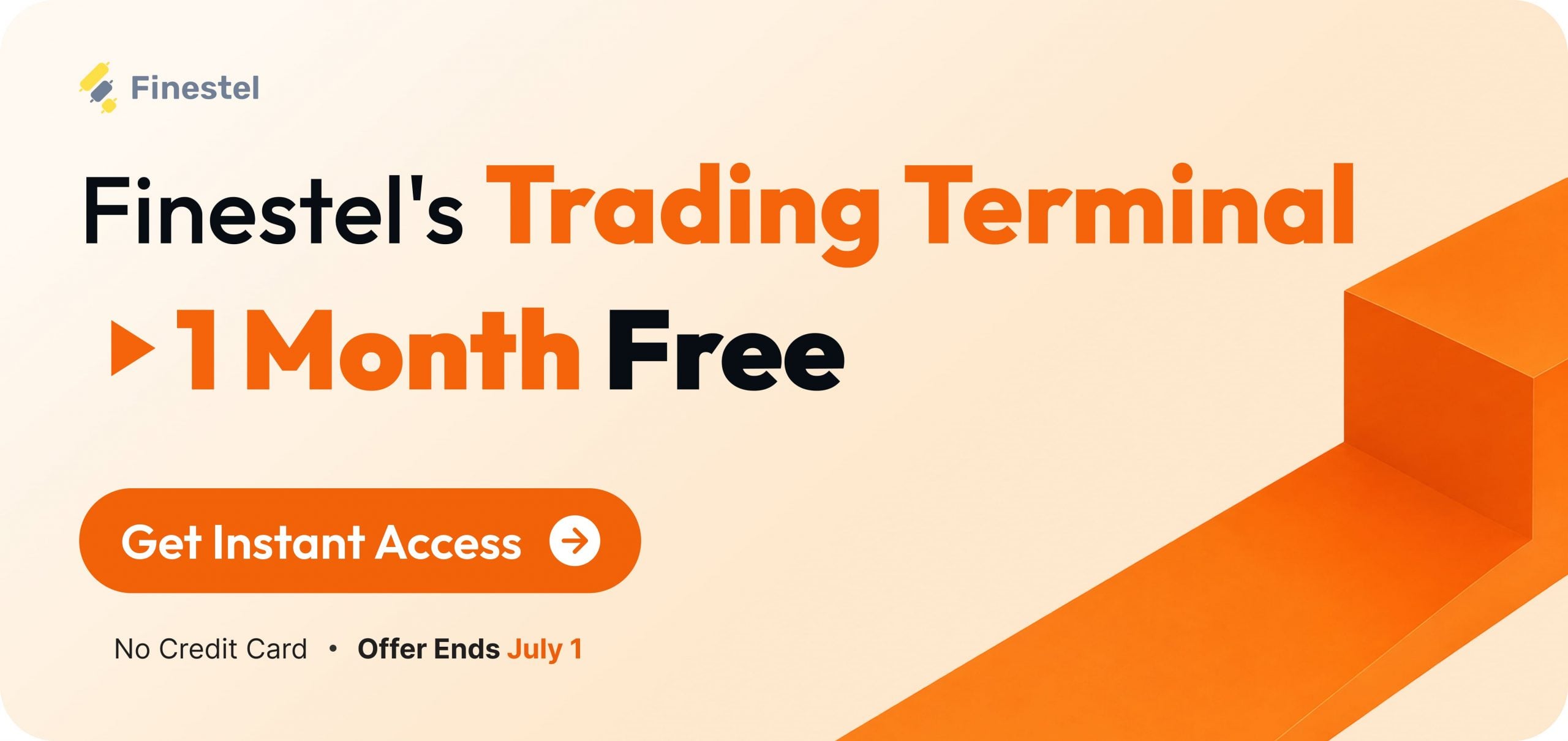 Finestel's advanced Trading Terminal banner