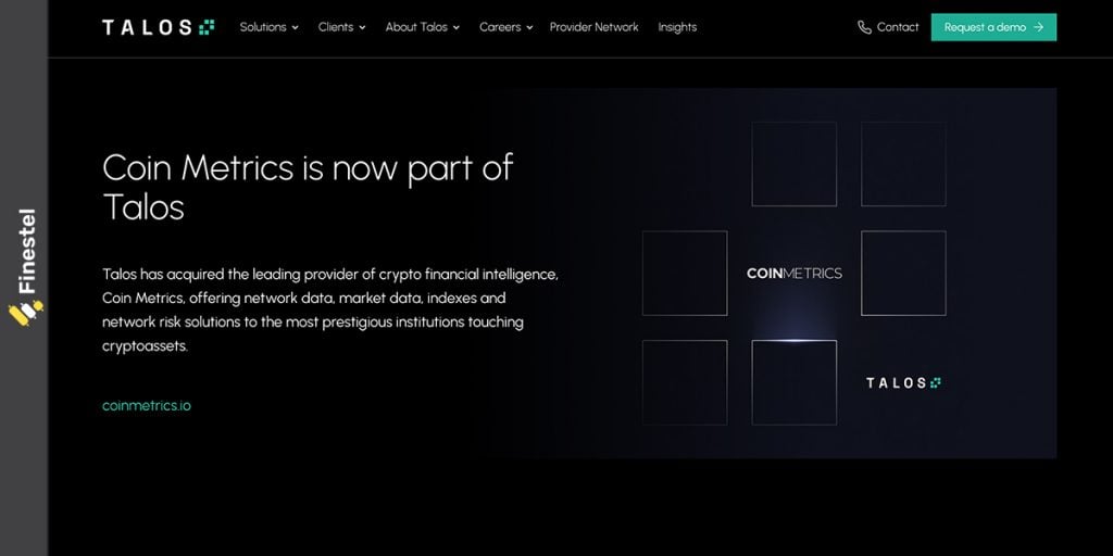 Talos and Coinmetrics: Data and Analytics