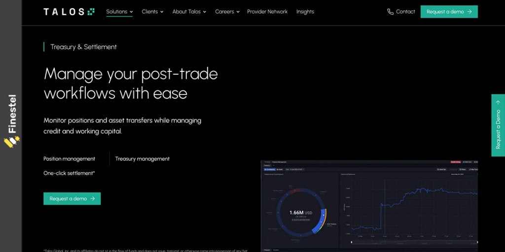 Talos Treasury and Settlement Solution