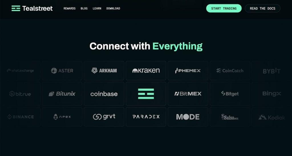 Tealstreet Review: Exchange Connections