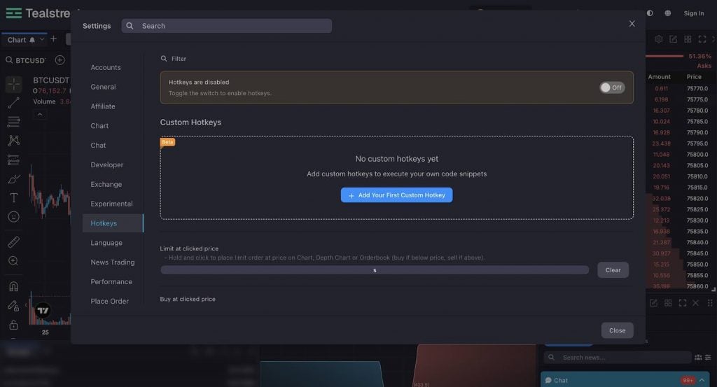Tealstreet Hotkeys and Macros