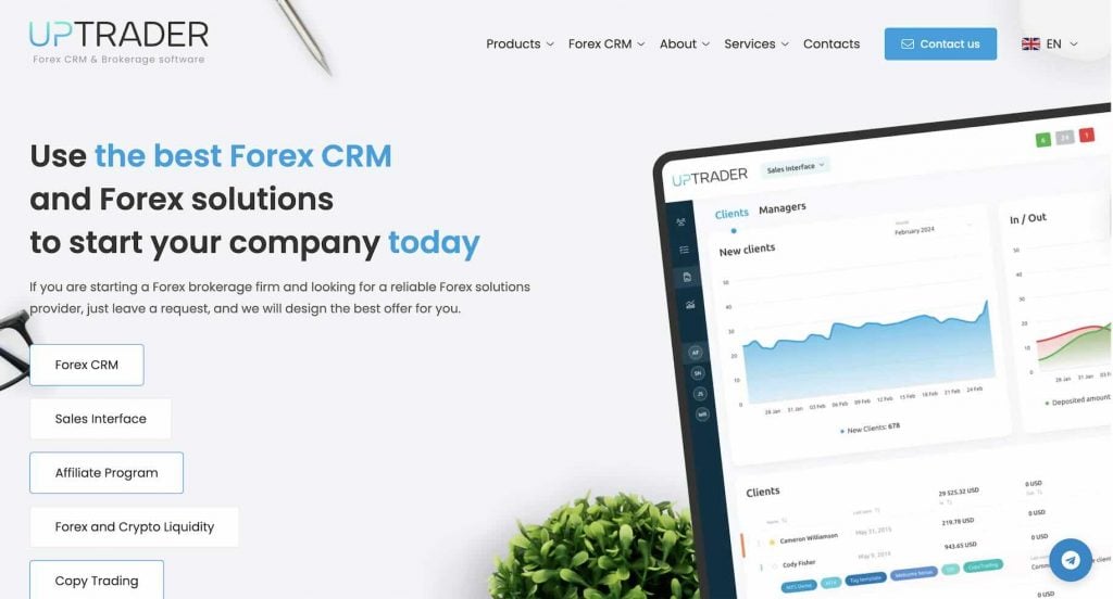 UpTrader Review: The Best Forex CRM?