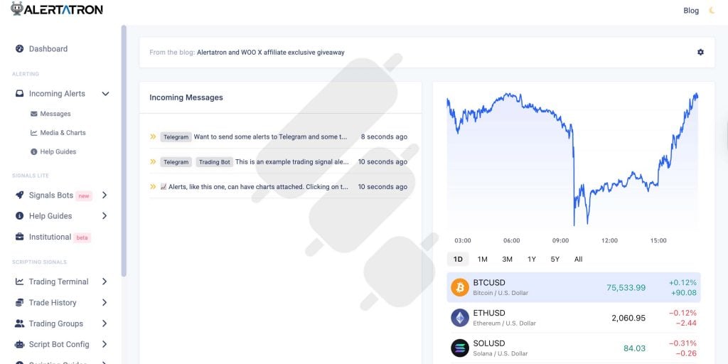 Alertatron Dashboard Overview