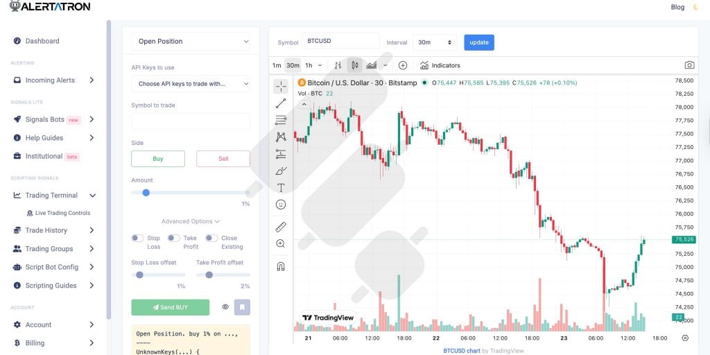 Alertatron Review: Advanced Order Types