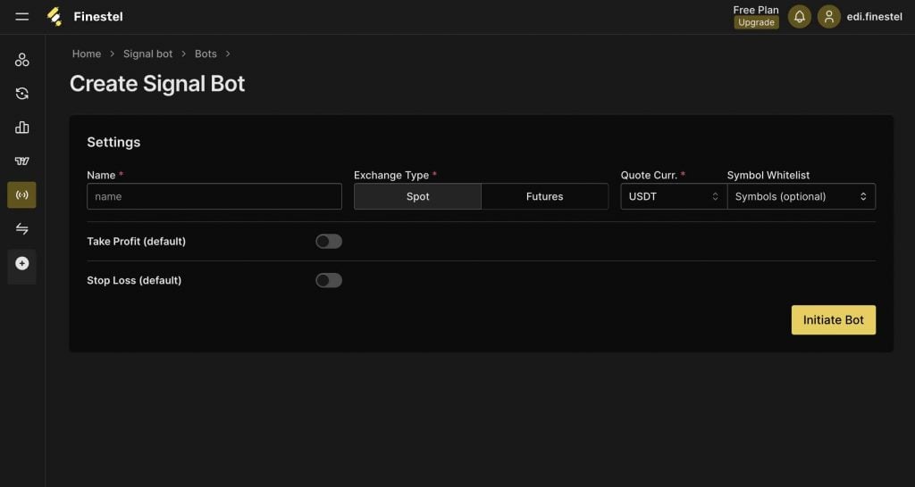 How to Create a Finestel Signal Bot