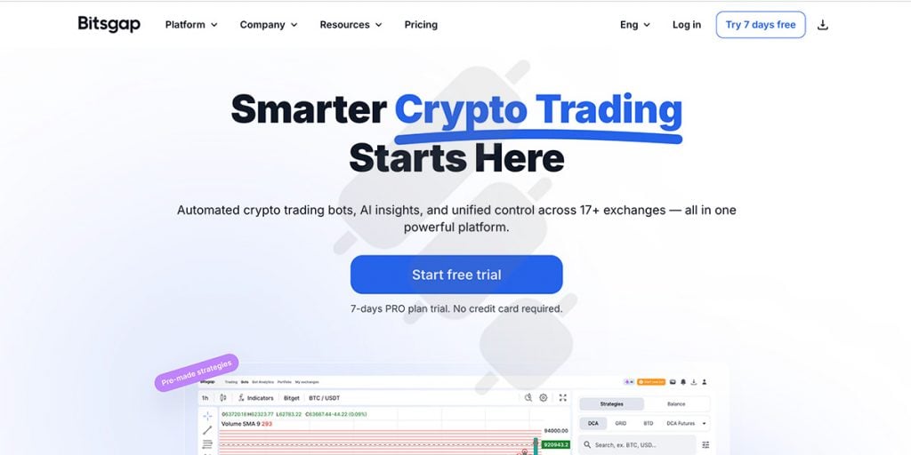 Bitsgap: Best for Grid and DCA Depth