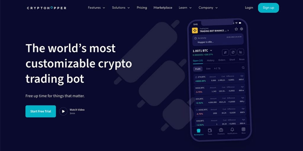 Cryptohopper: Best for Strategy Marketplace Access