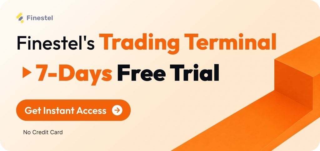 Finestel's Trading Terminal Free trial banner