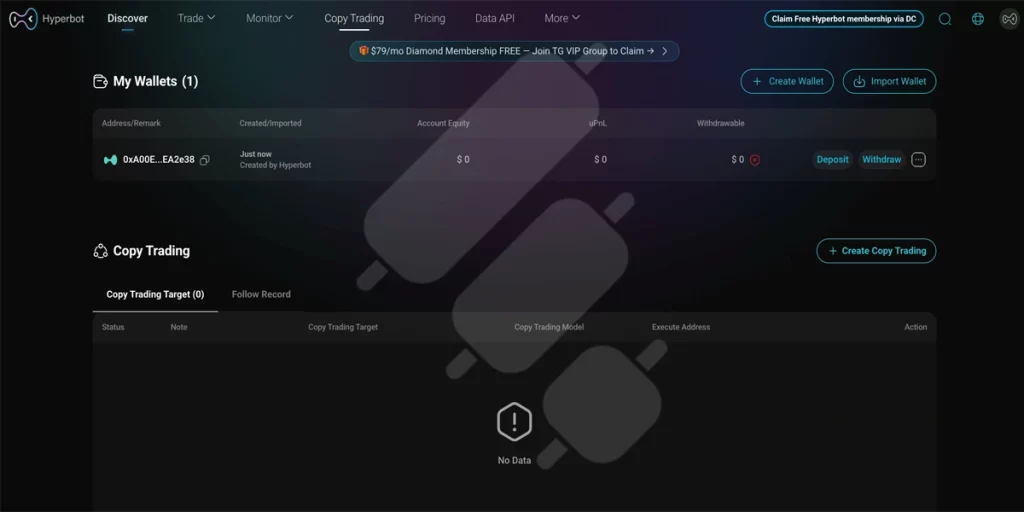 hyperbot hyperliquid wallet and copy trading bot
