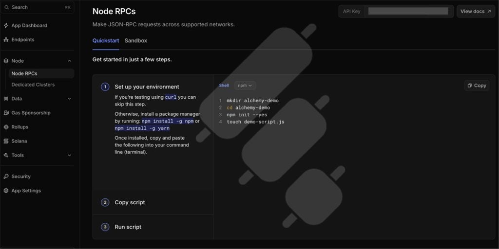 alchemy solana node api