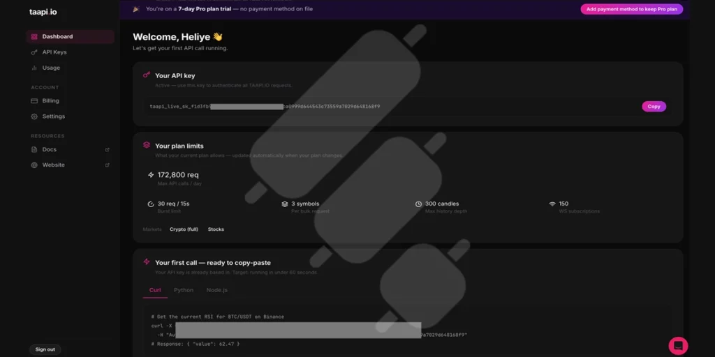 tappi io dashboard